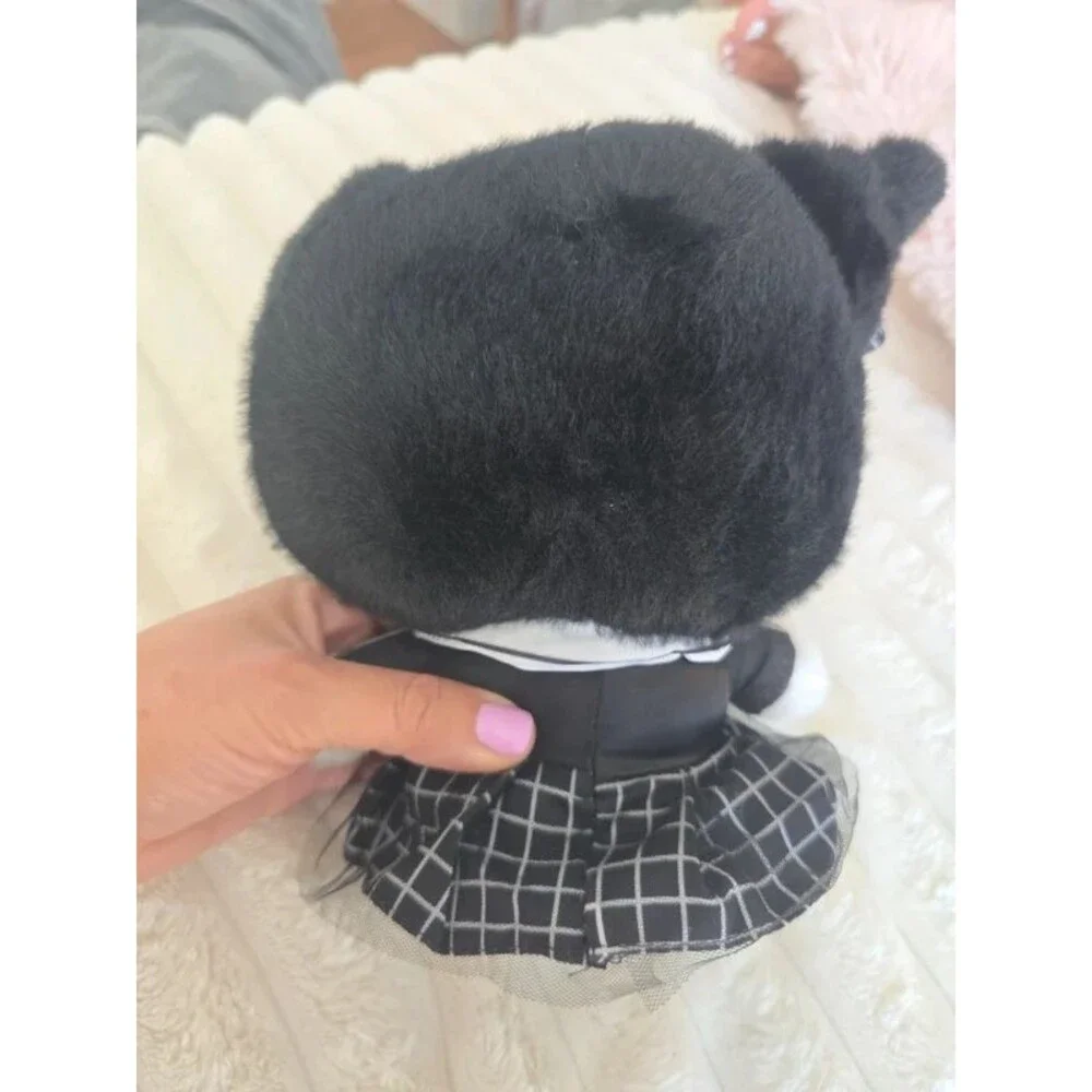 Kuromi plush doll with black outfit